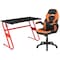 Flash Furniture Red Gaming Desk and Chair Set with Cup Holder BLN-X10RSG1030-OR-GG - alternate 3